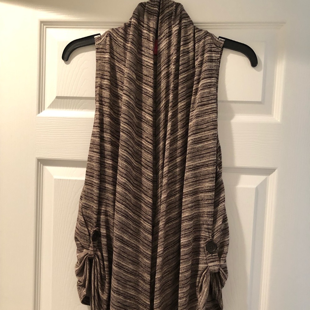 Almost Famous Open Sleeveless Cardigan